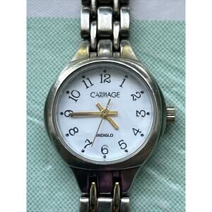 Carriage Indiglo Silver Tone Women’s Quartz Watch